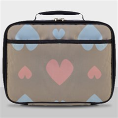 Hearts Heart Love Romantic Brown Full Print Lunch Bag by HermanTelo