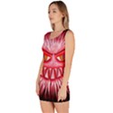 Monster Red Eyes Aggressive Fangs Bodycon Dress View2