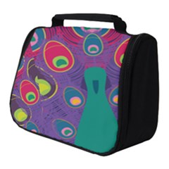 Peacock Bird Animal Feathers Full Print Travel Pouch (small) by HermanTelo