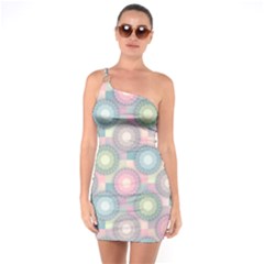 Seamless Pattern Pastels Background One Soulder Bodycon Dress by HermanTelo