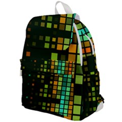 Abstract Plaid Top Flap Backpack by HermanTelo