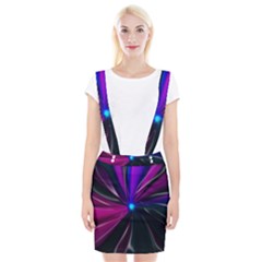 Abstract Background Lightning Braces Suspender Skirt by HermanTelo