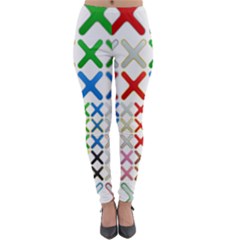 Cancel Button Metallic Metal Set Lightweight Velour Leggings by HermanTelo