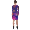 Seamless Pattern Design Tiling Asymmetric Cut-Out Shift Dress View2