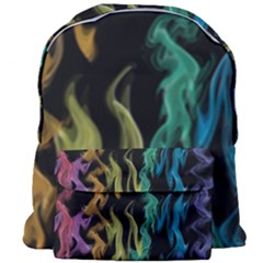 Smoke Rainbow Colors Colorful Fire Giant Full Print Backpack by HermanTelo