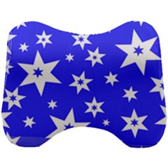 Star Background Pattern Advent Head Support Cushion by HermanTelo