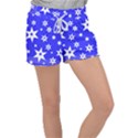 Star Background Pattern Advent Women s Velour Lounge Shorts View1