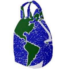 Globe Drawing Earth Ocean Travel Backpacks by HermanTelo