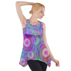 Circle Colorful Pattern Background Side Drop Tank Tunic by HermanTelo