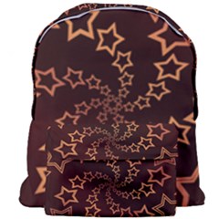 Gold Stars Spiral Chic Giant Full Print Backpack by HermanTelo