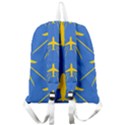 Aircraft Texture Blue Yellow Giant Full Print Backpack View2