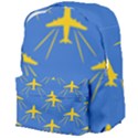 Aircraft Texture Blue Yellow Giant Full Print Backpack View4