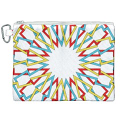 Wheel Complex Symbol Mandala Canvas Cosmetic Bag (xxl) by HermanTelo