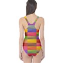 Abstract Background Geometric One Piece Swimsuit View2