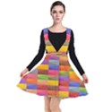 Abstract Background Geometric Plunge Pinafore Dress View1