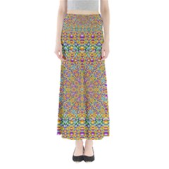 Pearl And Pearls And A Star Festive Full Length Maxi Skirt by pepitasart