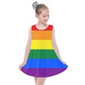 LGBT Rainbow Pride Flag Kids  Summer Dress View1