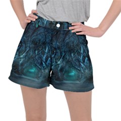 Trees Road Moonlight Avenue Ripstop Shorts by Nexatart