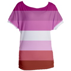 Lesbian Pride Flag Women s Oversized Tee by lgbtnation