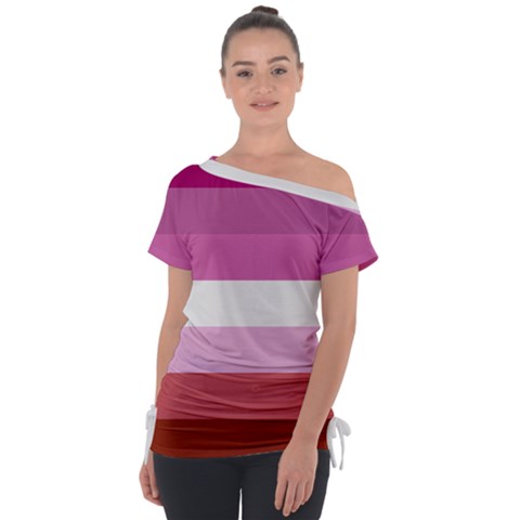 Lesbian Pride Flag Tie-up Tee by lgbtnation