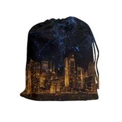 Architecture Buildings City Drawstring Pouch (xl) by Pakrebo