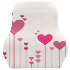 Heart Rosa Love Valentine Pink Car Seat Back Cushion  by HermanTelo