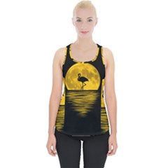 Moon Reflection Flamenco Animal Piece Up Tank Top by HermanTelo