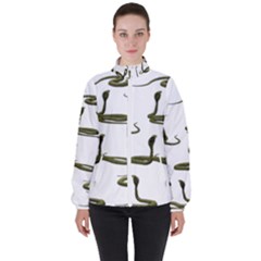 Snake Cobra Reptile Poisonous Women s High Neck Windbreaker by HermanTelo