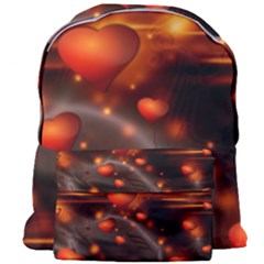 Valentine Day Love Heart Giant Full Print Backpack by HermanTelo