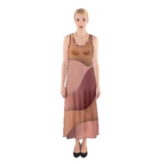 Autumn Copper Gradients Sleeveless Maxi Dress by HermanTelo