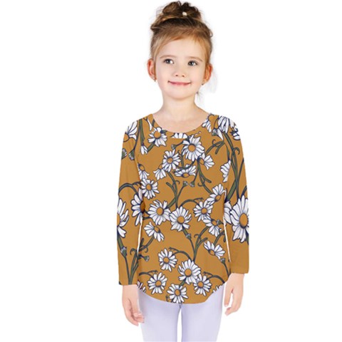 Daisy Kids  Long Sleeve Tee by BubbSnugg