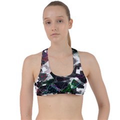 Abstract Science Fiction Criss Cross Racerback Sports Bra by HermanTelo