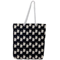 Beanie Boy Pattern Full Print Rope Handle Tote (large) by snowwhitegirl