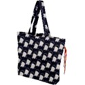 Beanie Boy Pattern Drawstring Tote Bag View1