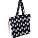 Beanie Boy Pattern Drawstring Tote Bag View2