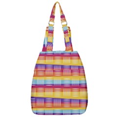 Background Line Rainbow Center Zip Backpack by HermanTelo