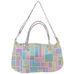 Color Blocks Abstract Background Removal Strap Handbag by HermanTelo