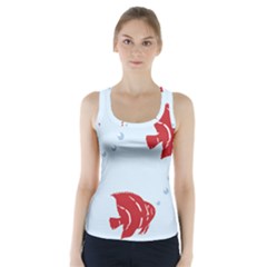 Fish Red Sea Water Swimming Racer Back Sports Top by HermanTelo