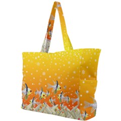 Fish Snow Coral Fairy Tale Simple Shoulder Bag by HermanTelo