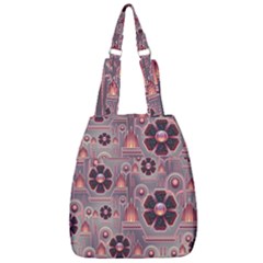 Floral Flower Stylised Center Zip Backpack by HermanTelo