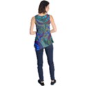 Fractal Abstract Line Wave Sleeveless Tunic View2