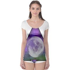 Form Triangle Moon Space Boyleg Leotard  by HermanTelo