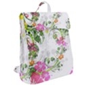 Flowers Floral Flap Top Backpack View2