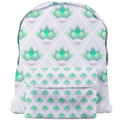 Plant Pattern Green Leaf Flora Giant Full Print Backpack by HermanTelo