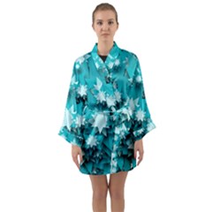 Stars Christmas Ice 3d Long Sleeve Kimono Robe by HermanTelo