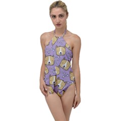 Corgi Pattern Go With The Flow One Piece Swimsuit by Sapixe