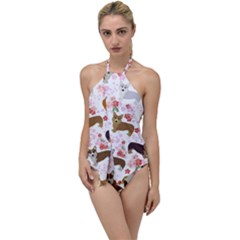 Corgis Corgi Pattern Go With The Flow One Piece Swimsuit by Sapixe