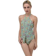 Hamster Pattern Go With The Flow One Piece Swimsuit by Sapixe