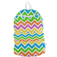 Chevron Pattern Design Texture Foldable Lightweight Backpack by Sapixe