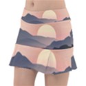 Sunset Sky Sun Graphics Tennis Skirt View1